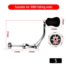 Load image into Gallery viewer, Fishing Tools Spinning Reel Handle Metal Fishing Spinning Reel Crank Handle Folding Rocking Arm Fish Rotatable Grip Knob
