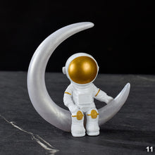 Load image into Gallery viewer, Car Interior Astronaut Decor Action Figures and Moon Home Decor Resin Astronaut Statue Room Office Desktop Decoration Presents Desktop Boy Gift
