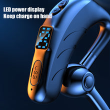 Load image into Gallery viewer, Ear-mounted Business Style Large Battery Voice Control Answering X5 Bluetooth Headset Digital Display

