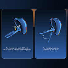 Load image into Gallery viewer, Ear-mounted Business Style Large Battery Voice Control Answering X5 Bluetooth Headset Digital Display
