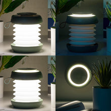 Load image into Gallery viewer, Creative Bedroom Portable Foldable Usb Charging Touch Stepless Dimming Circular Retractable Led Reading Night Light
