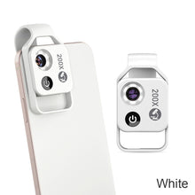Load image into Gallery viewer, APEXEL 200X magnification microscope lens withCPL mobile LED Light micro pocket macro lenses for iPhone Samsung all smartphones
