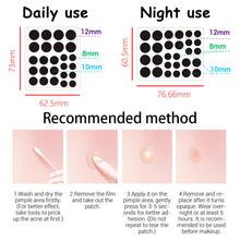 Load image into Gallery viewer, Mini Acne Pimple Patch Invisible Acne Removal Patches Acne Treatment Acne Master Pimple Remover Daily / Night Stickers
