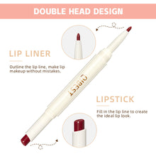 Load image into Gallery viewer, 2 IN 1 Waterproof Sexy Lip Liner Matte Lipstick Pencil Makeup Set Lip Contour Tint Red Long Lasting Moisturizing Lipliner Cosmetics
