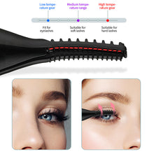 Load image into Gallery viewer, Portable 3 Temperature Mode Heated Electric Eyelashes Curling Tool Electronic Rechargeable Natural Fake Eye Lash Curler Beauty Tools
