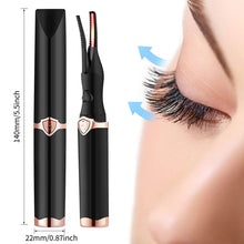 Load image into Gallery viewer, Portable 3 Temperature Mode Heated Electric Eyelashes Curling Tool Electronic Rechargeable Natural Fake Eye Lash Curler Beauty Tools
