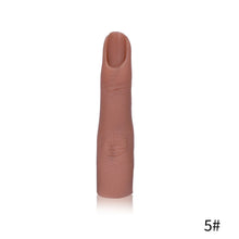 Load image into Gallery viewer, Nail Art Professional Practice Tool Hand Simulated Fake Finger for Nail Training Display Manicure Supplies Fake Finger Silica Gel Tools
