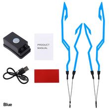 Load image into Gallery viewer, Motorcycle Helmet Cold Light Mod Kit Flashing Stripe Luminous Sticker LED Night Riding Lights Decoration With Chargeable Accessories
