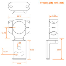 Load image into Gallery viewer, 1Pc 22-26mm Universal Handlebar Motorcycle Headlight Bracket Spotlight Mount Holder Tube Clamp
