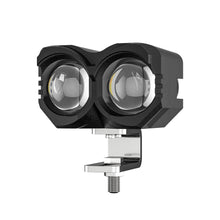 Load image into Gallery viewer, Universal Motorcycle LED Headlight Projector Lens Dual Color ATV Scooter Driving for Cafe Racer Light Auxiliary Spotlight Lamp 8000LM 20W
