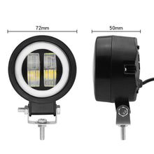 Load image into Gallery viewer, 1pc 7D Portable Car Work Light Angel Eyes LED Spotlights Offroad Truck Driving Boat Motorcycle 12V-80V Waterproof Round
