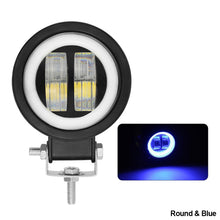 Load image into Gallery viewer, 1pc 7D Portable Car Work Light Angel Eyes LED Spotlights Offroad Truck Driving Boat Motorcycle 12V-80V Waterproof Round
