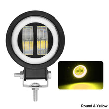 Load image into Gallery viewer, 1pc 7D Portable Car Work Light Angel Eyes LED Spotlights Offroad Truck Driving Boat Motorcycle 12V-80V Waterproof Round
