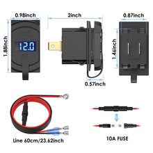 Load image into Gallery viewer, Universal LED Car Charger QC3.0 USB Switch Charger Socket PD Phone Charge Power Adapter for Boat UTV ATV
