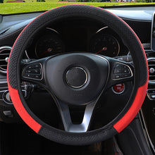 Load image into Gallery viewer, Car Steering Wheel Covers Anti-Slip PU Leather Sport fit 37~38cm Steering Wheel Car-styling Auto Accessoires
