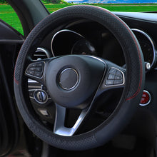 Load image into Gallery viewer, Car Steering Wheel Covers Anti-Slip PU Leather Sport fit 37~38cm Steering Wheel Car-styling Auto Accessoires
