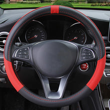 Load image into Gallery viewer, 38cm PU Leather Car Steering-wheel Cover Sport Style Auto Steering Wheel Covers Anti-Slip Automotive Accessories
