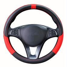 Load image into Gallery viewer, 38cm PU Leather Car Steering-wheel Cover Sport Style Auto Steering Wheel Covers Anti-Slip Automotive Accessories
