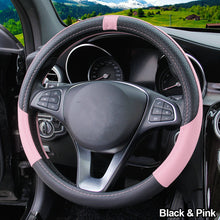 Load image into Gallery viewer, 38cm PU Leather Car Steering-wheel Cover Sport Style Auto Steering Wheel Covers Anti-Slip Automotive Accessories
