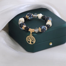 Load image into Gallery viewer, Ceramic Bead Bracelet Life Tree Bracelet Natural Stone Fashion Creative Adjustable Beaded Bracelet Jewelry Gift
