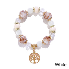 Load image into Gallery viewer, Ceramic Bead Bracelet Life Tree Bracelet Natural Stone Fashion Creative Adjustable Beaded Bracelet Jewelry Gift

