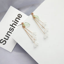 Load image into Gallery viewer, Simple Eternal Petal Earrings Fashion Tassel Flower Earrings Versatile Alloy Earrings Jewelry Accessories
