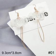 Load image into Gallery viewer, Simple Eternal Petal Earrings Fashion Tassel Flower Earrings Versatile Alloy Earrings Jewelry Accessories
