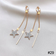 Load image into Gallery viewer, Stylish Tassel Ear Clips Earrings Versatile Alloy Ear Studs Earrings Temperamental Earrings Jewelry for Women
