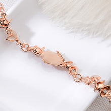 Load image into Gallery viewer, Opal Leaf Bracelet Temperament Versatile Rose Gold Adjustable Bracelet Women Stylish Hand Jewelry Gift
