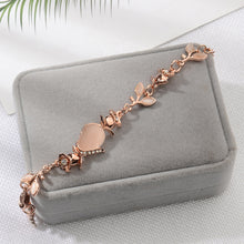 Load image into Gallery viewer, Opal Leaf Bracelet Temperament Versatile Rose Gold Adjustable Bracelet Women Stylish Hand Jewelry Gift
