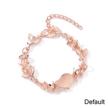 Load image into Gallery viewer, Opal Leaf Bracelet Temperament Versatile Rose Gold Adjustable Bracelet Women Stylish Hand Jewelry Gift
