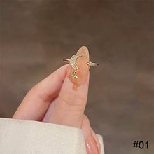 Load image into Gallery viewer, Fashion Niche Ring Shiny Exquisite Zircon Ring Simple Open Adjustable Ring Jewelry Accessory for Women
