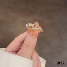 Load image into Gallery viewer, Fashion Niche Ring Shiny Exquisite Zircon Ring Simple Open Adjustable Ring Jewelry Accessory for Women
