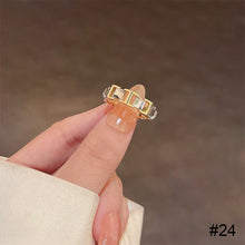 Load image into Gallery viewer, Fashion Niche Ring Shiny Exquisite Zircon Ring Simple Open Adjustable Ring Jewelry Accessory for Women
