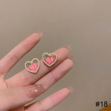 Load image into Gallery viewer, Temperamental Opal Earrings Niche Personalized Alloy Earrings Ear Studs Jewelry Accessories for Women
