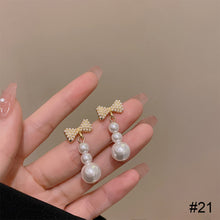 Load image into Gallery viewer, Temperamental Opal Earrings Niche Personalized Alloy Earrings Ear Studs Jewelry Accessories for Women
