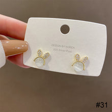 Load image into Gallery viewer, Temperamental Opal Earrings Niche Personalized Alloy Earrings Ear Studs Jewelry Accessories for Women
