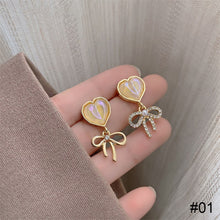 Load image into Gallery viewer, Versatile Niche Earrings Fashion Delicate Alloy Ear Studs Zircon Pearl Earrings Women Jewelry Accessories
