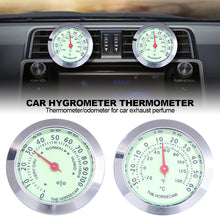 Load image into Gallery viewer, Car Ornaments Luminous Thermometer Hygrometer Automobile Air Vent with Clip Interior Accessories Decoration
