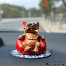 Load image into Gallery viewer, Cute Car Ornaments Auto Interior Accessories Pendant Funny Bulldog Ornaments Domineering Sofa Home Office Toys Dog
