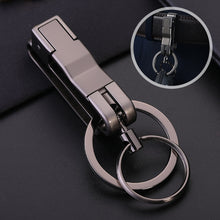 Load image into Gallery viewer, Aluminium Alloy Car Keychain Keyring Keychain Car Men's Waist Hanging Car Keychain Men Accessories
