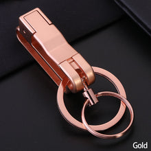 Load image into Gallery viewer, Aluminium Alloy Car Keychain Keyring Keychain Car Men's Waist Hanging Car Keychain Men Accessories

