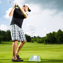 Load image into Gallery viewer, Golf Swing Mat Hitting Batting Direction Mark Trace Indoor/Outdoor Home Garden Golf Swing Training Pad
