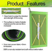 Load image into Gallery viewer, Golf Swing Mat Hitting Batting Direction Mark Trace Indoor/Outdoor Home Garden Golf Swing Training Pad
