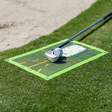 Load image into Gallery viewer, Golf Swing Mat Hitting Batting Direction Mark Trace Indoor/Outdoor Home Garden Golf Swing Training Pad
