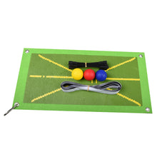 Load image into Gallery viewer, Golf Swing Mat Hitting Batting Direction Mark Trace Indoor/Outdoor Home Garden Golf Swing Training Pad
