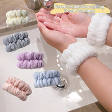 Load image into Gallery viewer, Women Spa Wristband Your Arms Soft to Touch for Yoga Running Face Wash Wristbands for Washing Face Spa Wrist Washband Microfiber Absorbent
