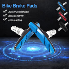 Load image into Gallery viewer, 1Pair Bicycle Silent Brake Pads Cycling V Brake Holder Pads Shoes Blocks Rubber Pad
