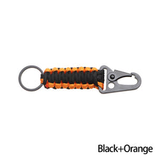 Load image into Gallery viewer, Multi function Outdoor Keychain Ring Camping Carabiner Military Paracord Cord Rope Camping Survival Kit Emergency Knot Bottle Opener Tools

