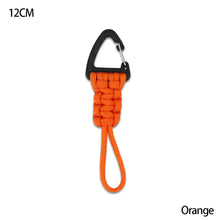 Load image into Gallery viewer, Paracord Keychain Military Braided Nylon Lanyard With Metal Triangle Buckle High Strength Parachute Cord Carabiner
